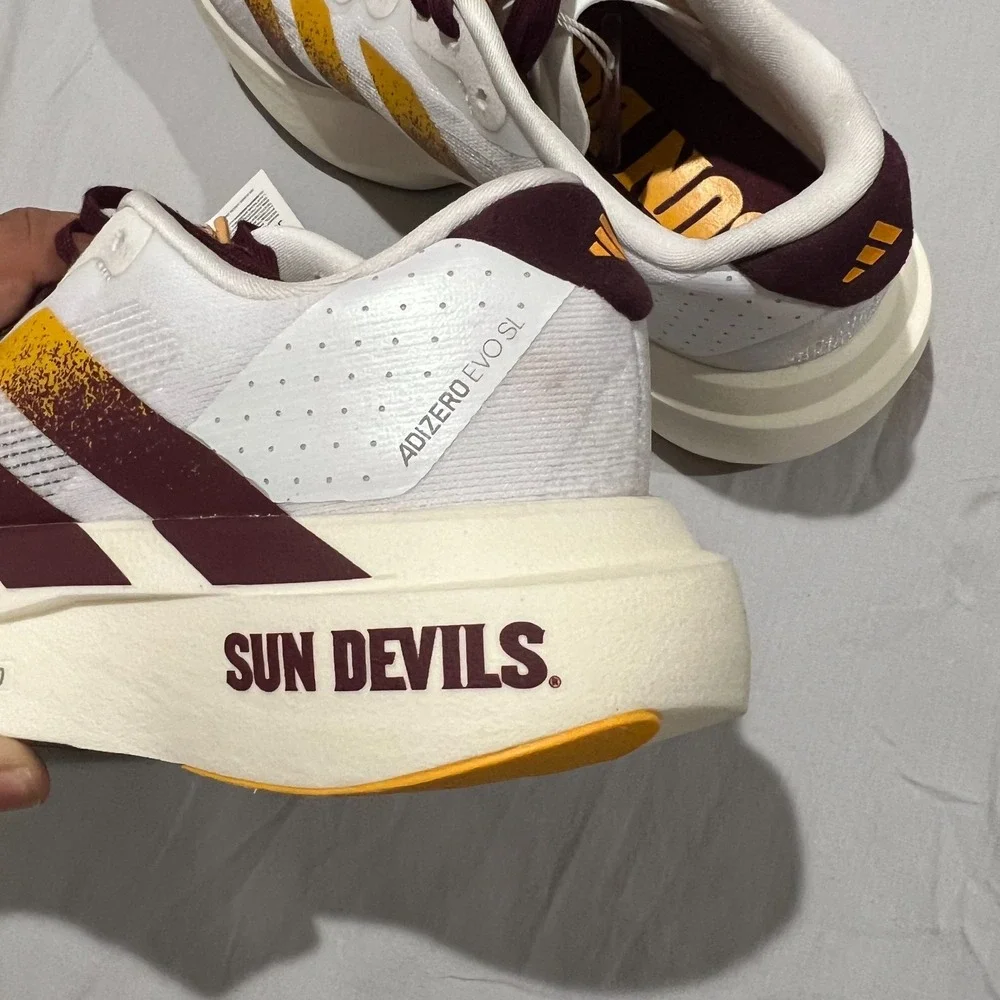 Adidas Adizero Evo SL JQ4572 Arizona State Sun Devils NCAA Running Shoes Size 5